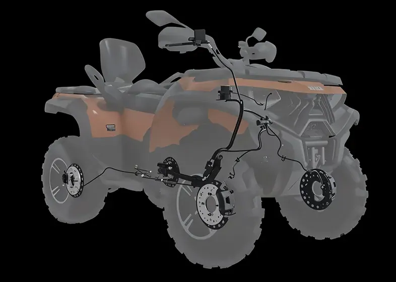 XWOLF 700L MUD EPS 4x4 Combine Brake